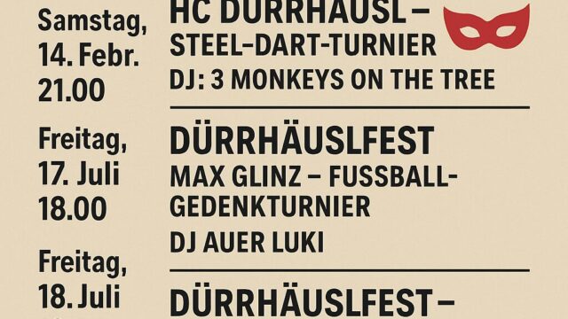 HC Dürrhäusl Termine 2026