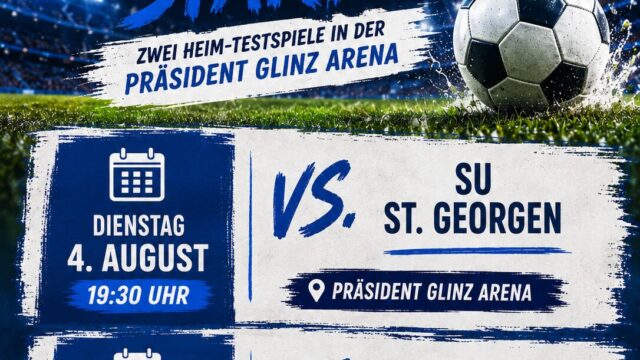 Testspiele in der Präsident Glinz Arena